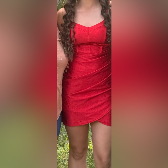 Honey and Rosie Vibrant Red Dress - Picture 6 of 6